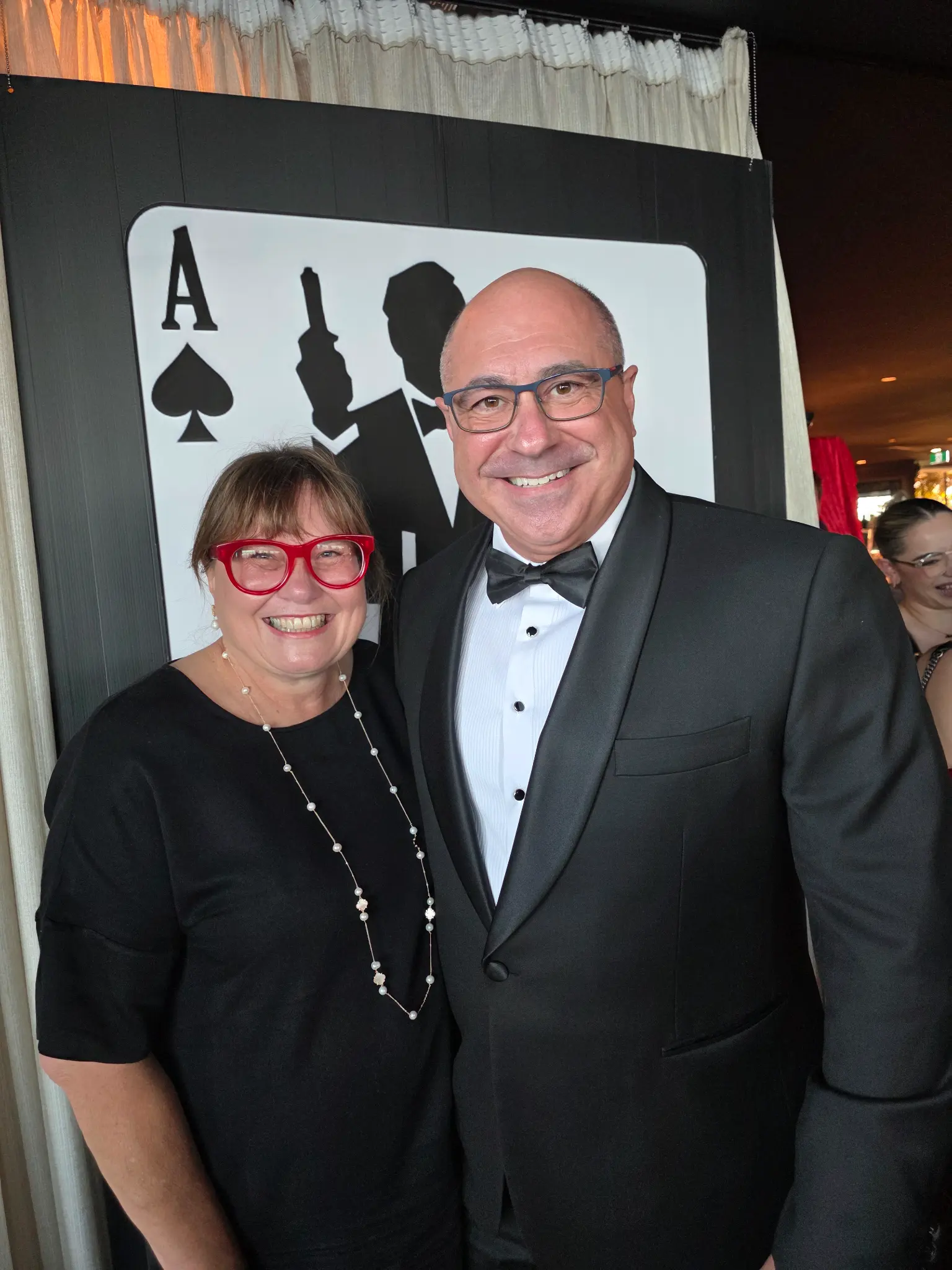 Aldo and Maxine at a gala community event