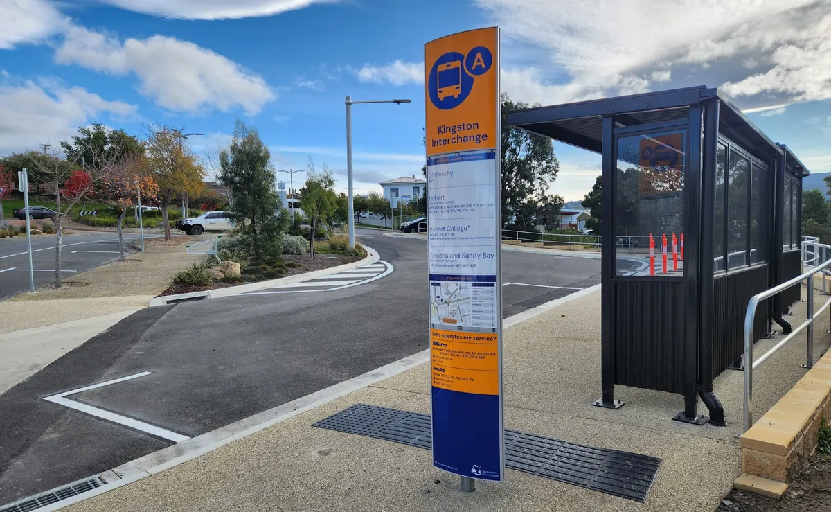 The Kingston bus interchange, built with corners too tight for buses and left unused for over a year