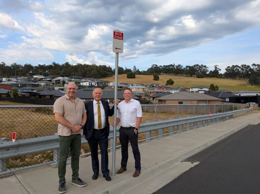 Inspecting transportation needs to support Spring Farm with Senator Eric Abetz and Cr David Bain